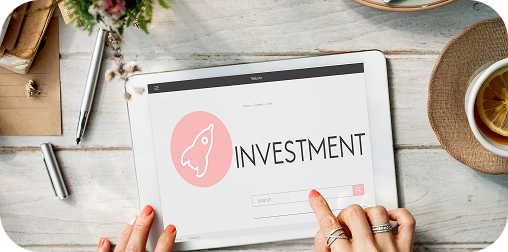 Investitionsplan mit Rakete