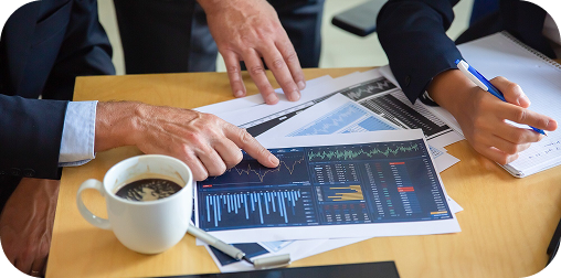 Immobilienanalyse mit Diagrammen