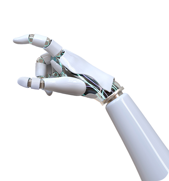 Roboterhand symbolisiert moderne Investitionsstrategien
